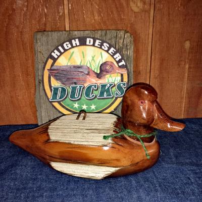 Fence Post Duck with Nail with HDC Logo