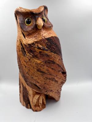 18 inch Great Horned Owl from Juniper Burl